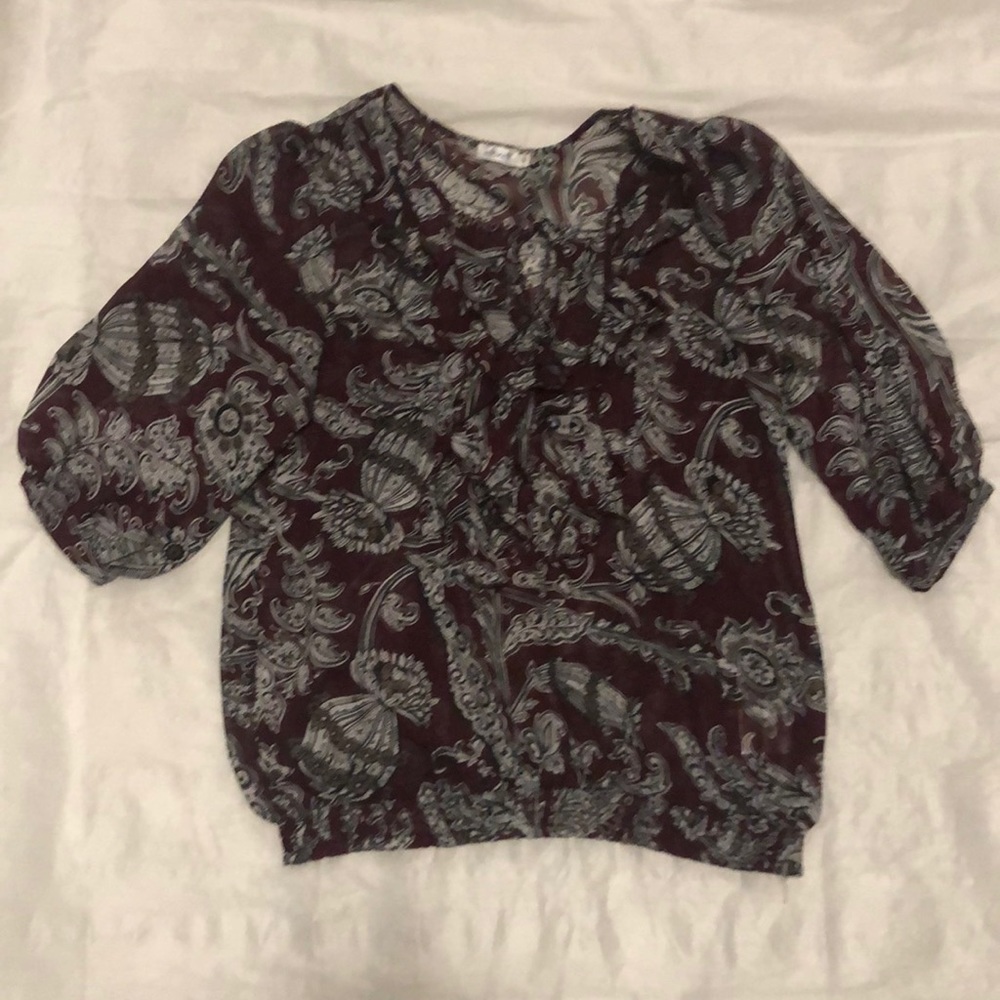 Ricki’s Sheer Floral Blouse